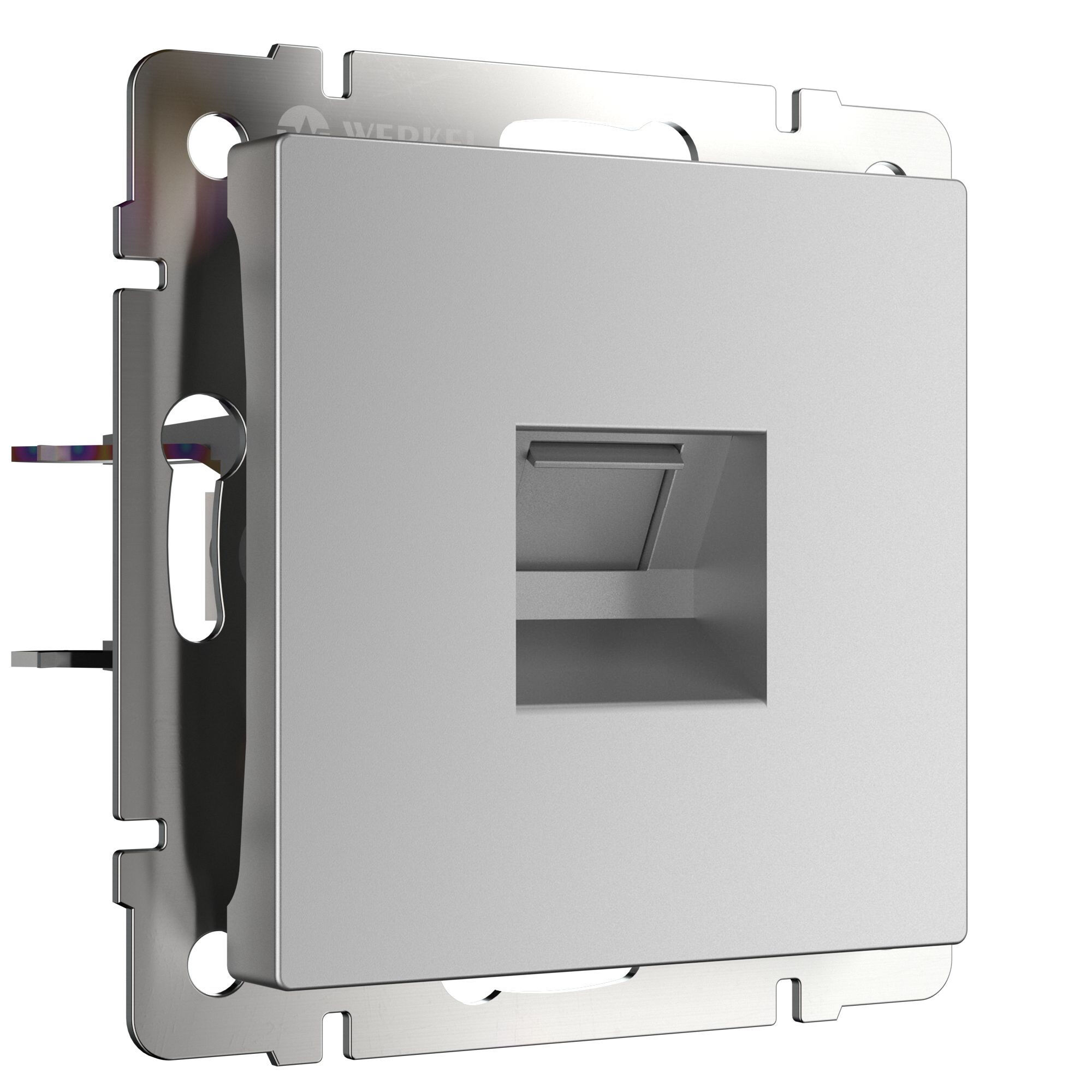 Розетка Ethernet RJ-45 WERKEL (серебряный) WL06-RJ-45 / W1181006 / a029834