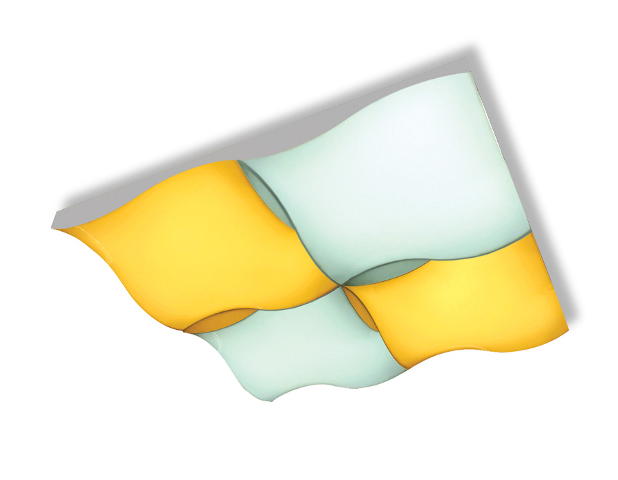 Потолочный светодиодный светильник с пультом Ambrella FP2354 WH белый 144W 540*540*90 (ПДУ РАДИО 2.4)