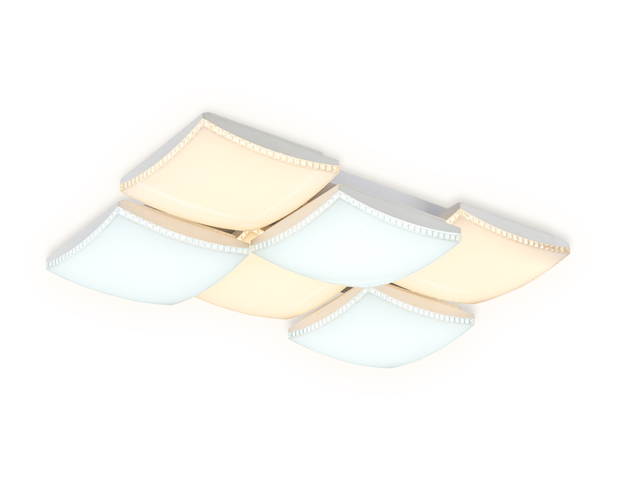 Потолочный светодиодный светильник с пультом Ambrella FP2326 WH белый 216W 810*540*145 (ПДУ РАДИО 2.4)