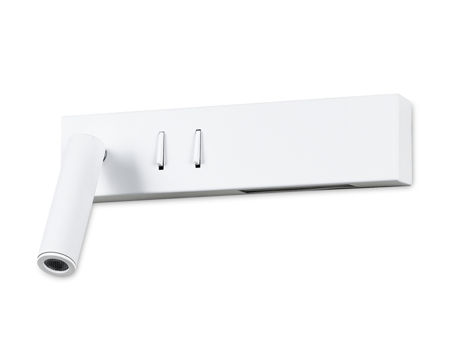 Настенный поворотный светодиодный светильник с выключателем Ambrella FW285 SWH белый песок LED 4200K 3W+3W 260*50*65