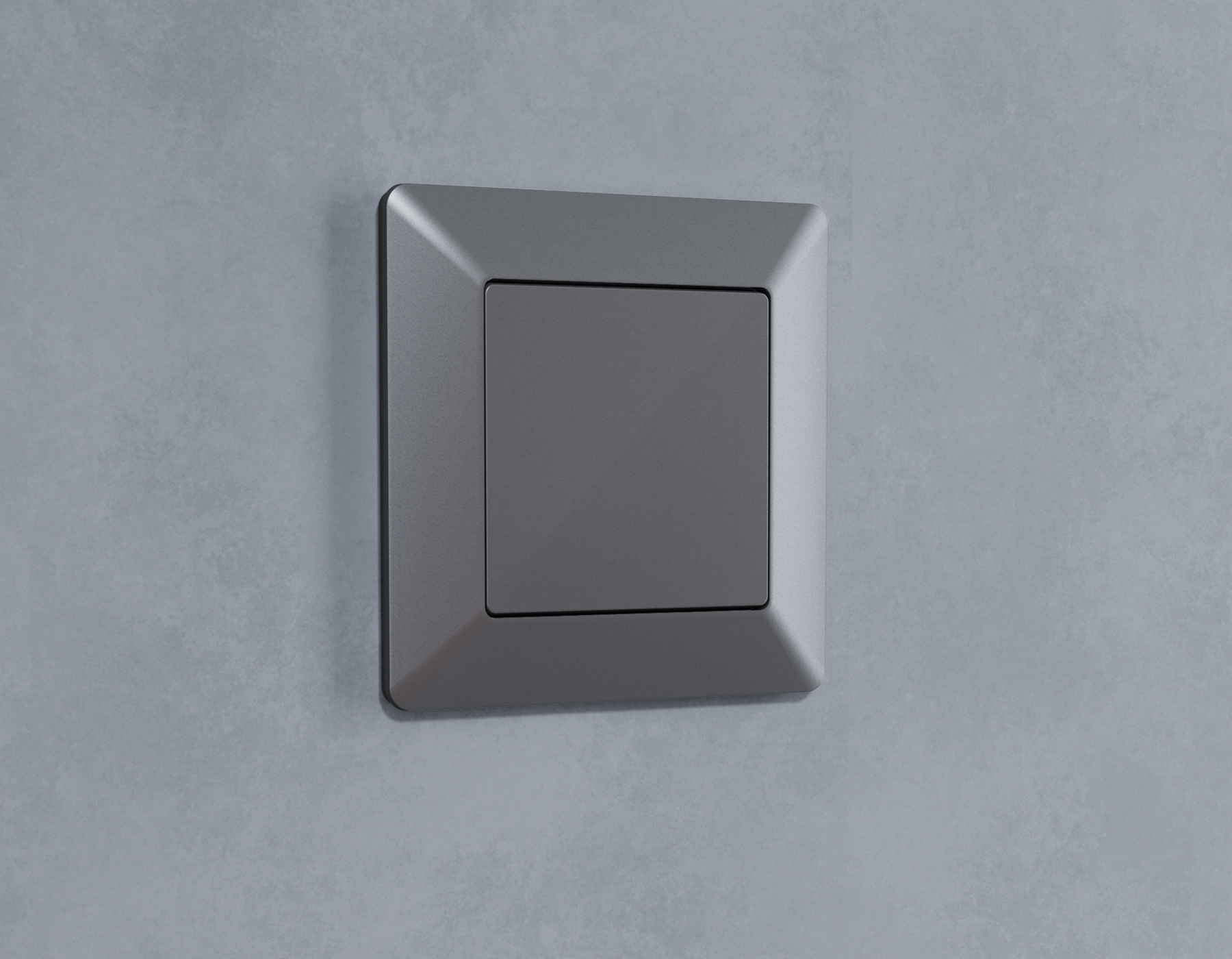 AP6660 Лицевая панель ALFA (Антрацит серый) заглушка для суппорта QUANT