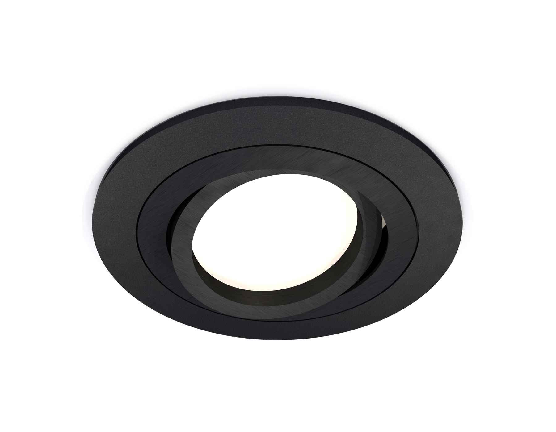 Встраиваемый поворотный светильник XC7622081 SBK/PBK черный песок/черный полированный MR16 GU5.3 (C7622, N7002)