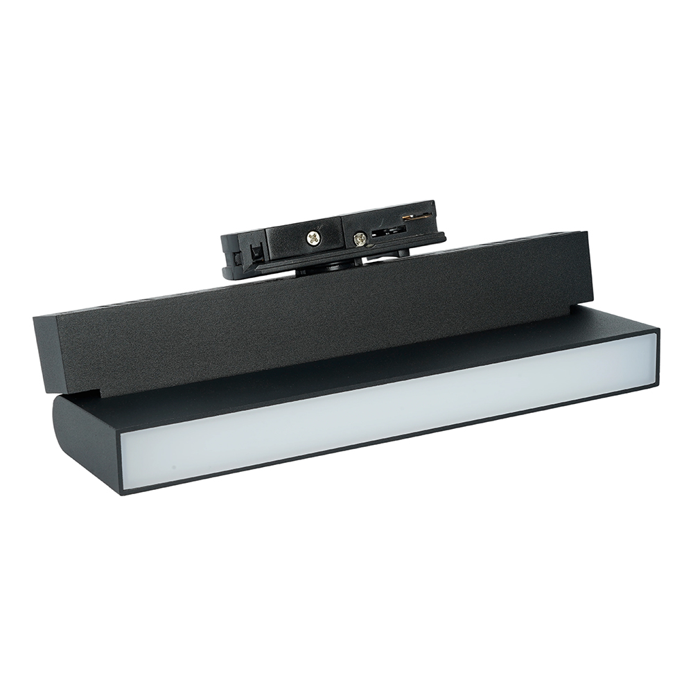 Светильник трековый светодиодный на шинопровод 12W, 960 Lm, 4000К, 110 градусов, черный, Feron AL149  серия MattFold