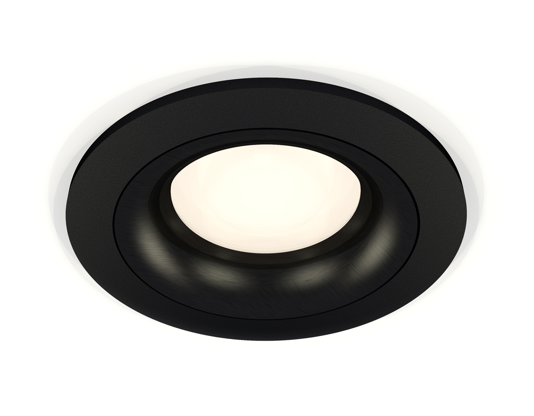 Встраиваемый светильник XC7622002 SBK/PBK черный песок/черный полированный MR16 GU5.3 (C7622, N7011)