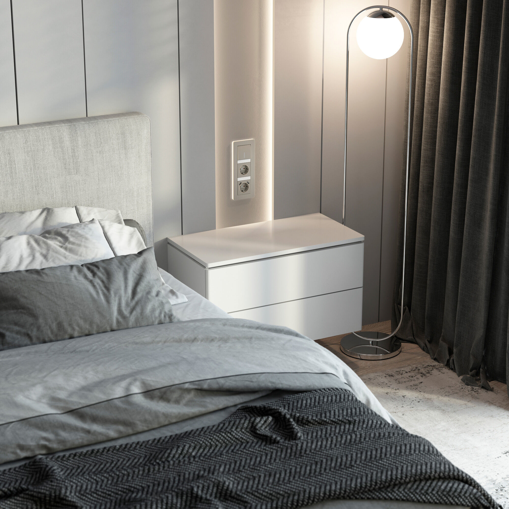 W3443141/ Умный сенсорный диммер (дымчатый) W3443141