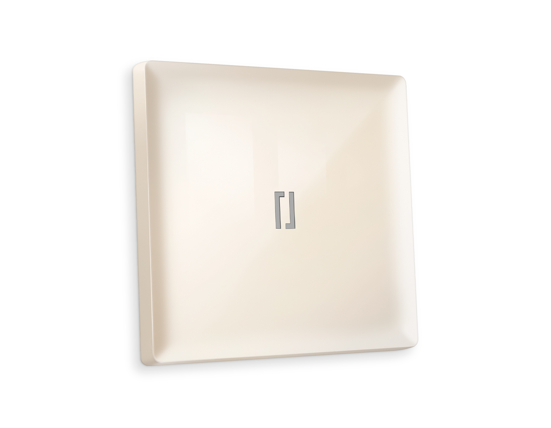 AP3020 Лицевая панель ALFA (Бежевый глянец) для 1-кл выключателей с подсветкой QUANT