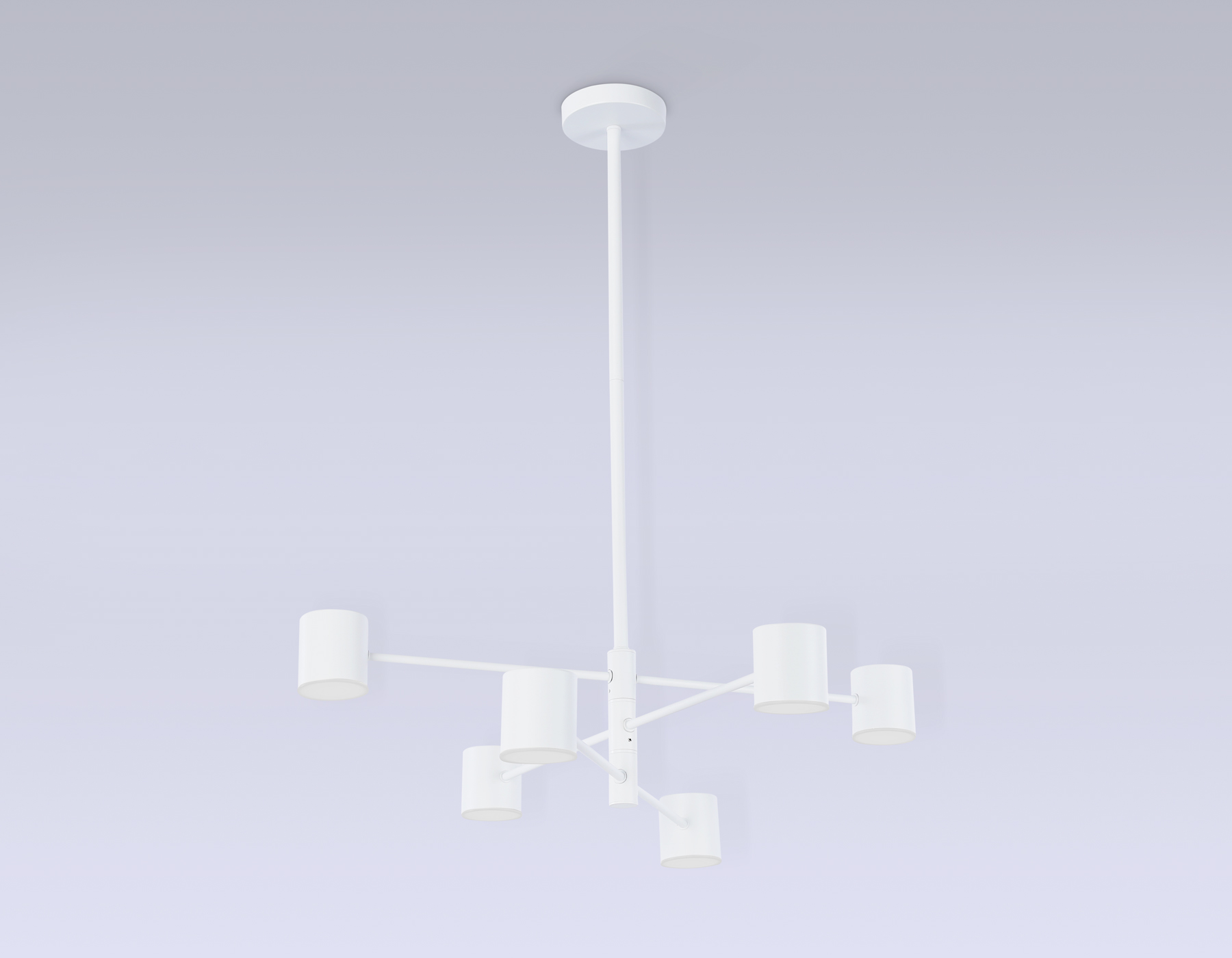 Подвесной светильник Ambrella FL51711/6 WH белый 3000K/4200K/6400K 29W D700*800 (Без ПДУ)