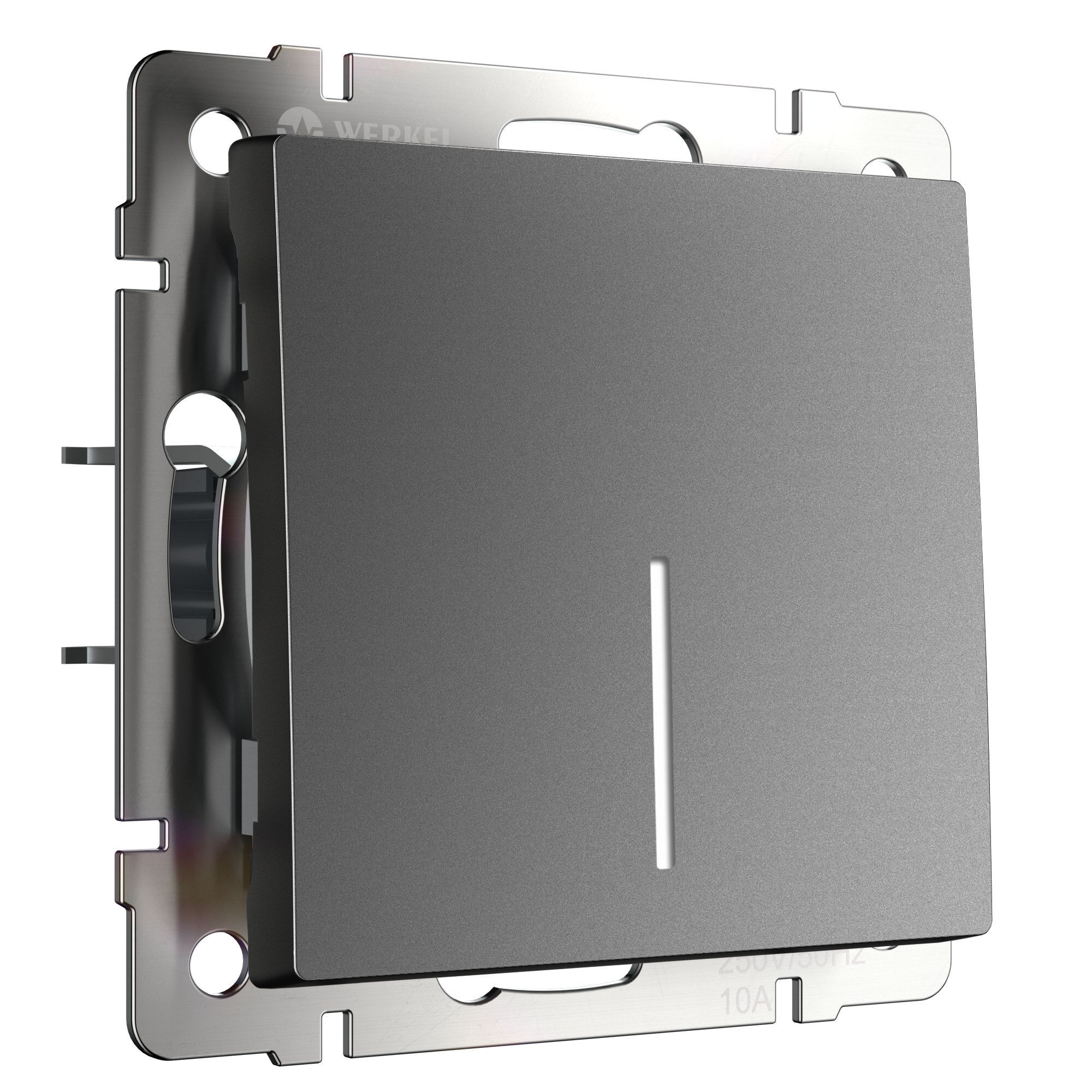 Выключатель одноклавишный с подсветкой Werkel (графит матовый) W1110164