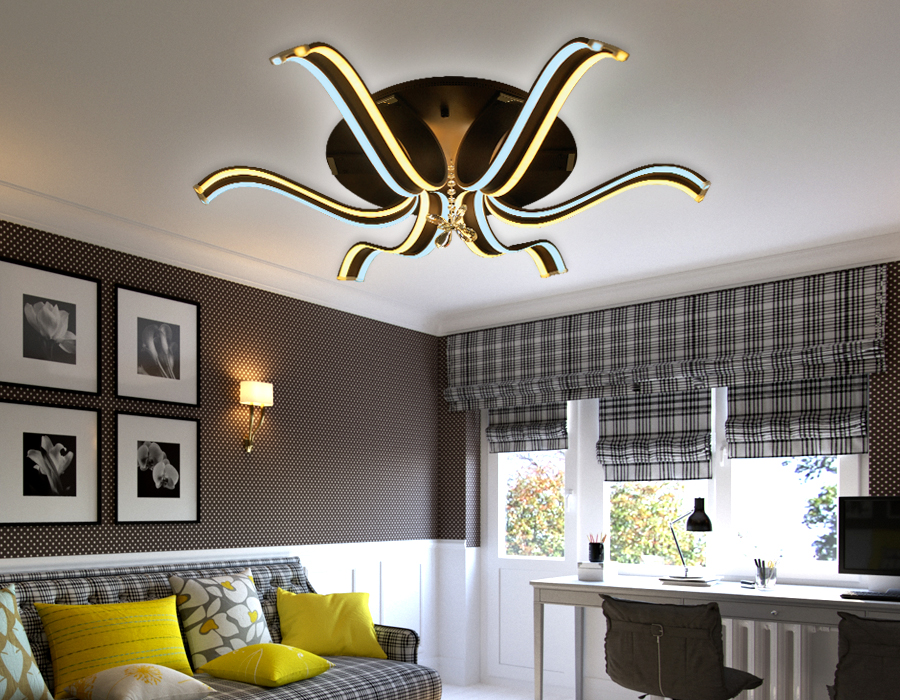 Светильник Ambrella FL144/6 CF 144W 680*680*190 (ПДУ РАДИО 2.4)