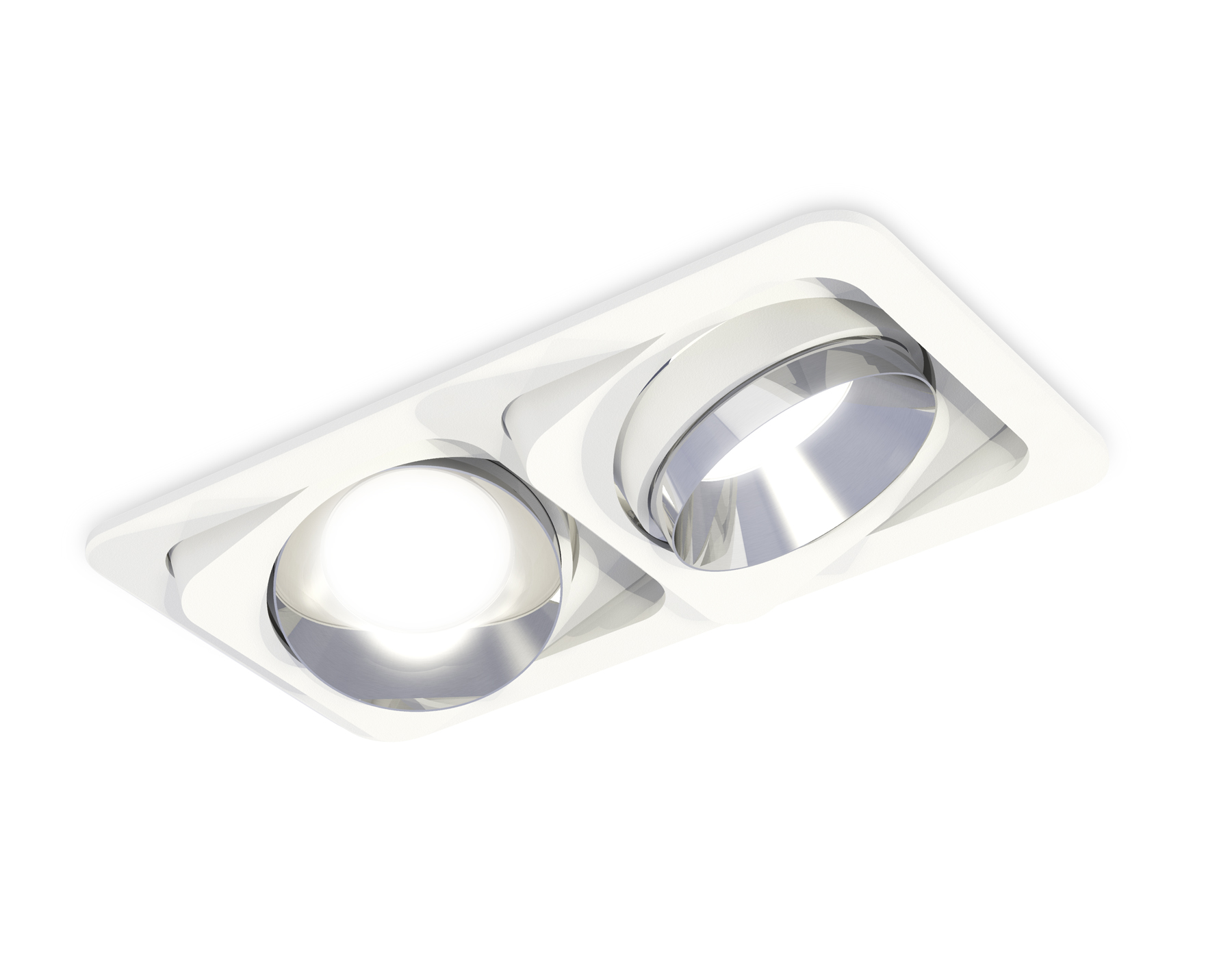 Встраиваемый поворотный светильник XC7663022 SWH/PSL белый песок/серебро полированное MR16 GU5.3 (C7663, N7032)