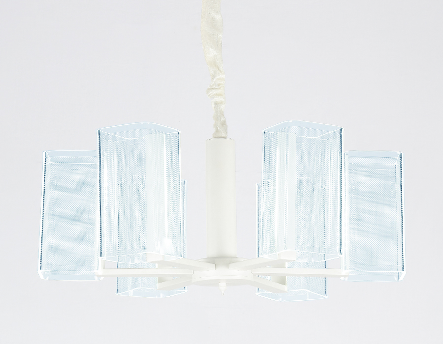 Подвесная светодиодная люстра Ambrella с пультом AK4040/6 WH белый 96W