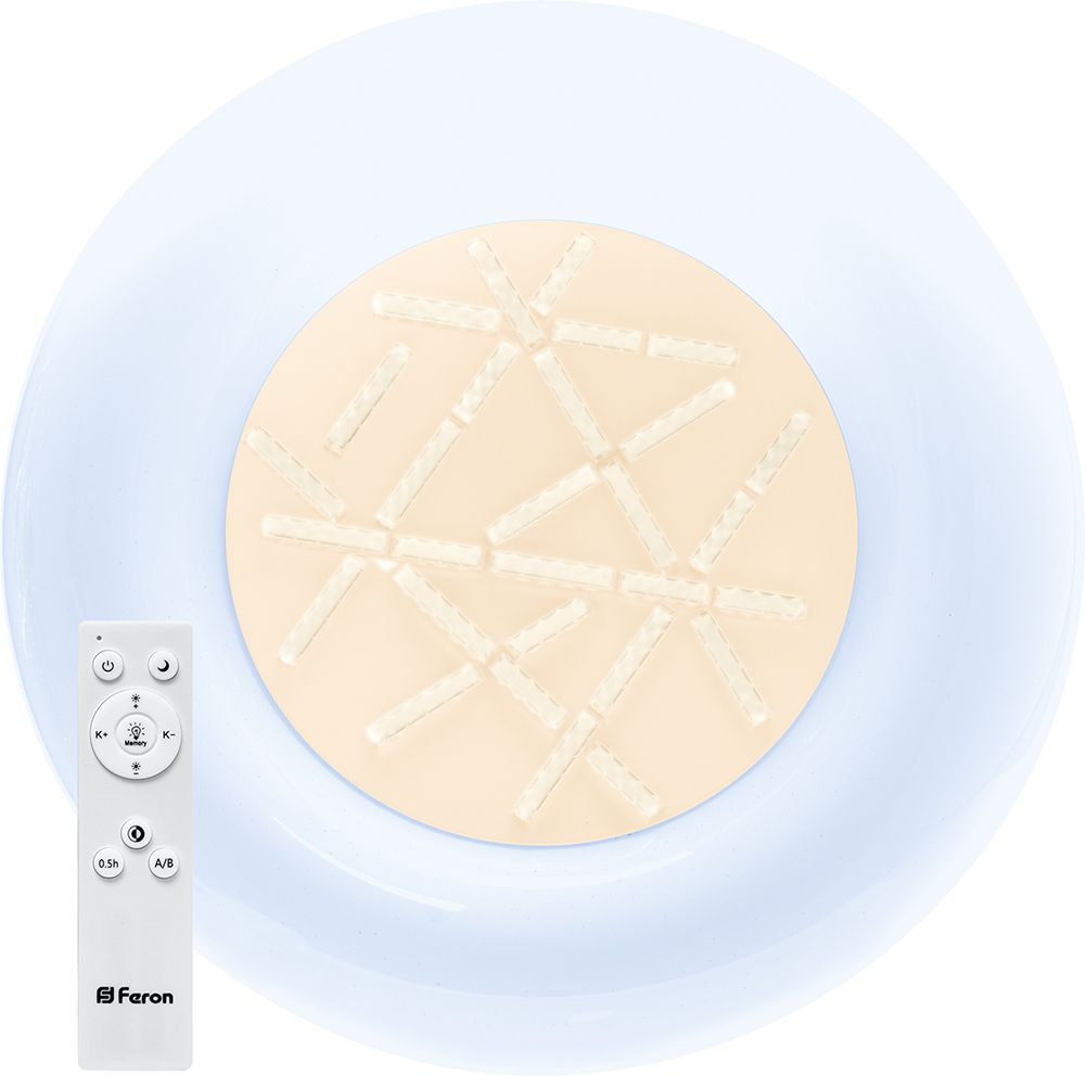 Светодиодный управляемый светильник накладной Feron AL5600 тарелка 80W 3000К-6500K