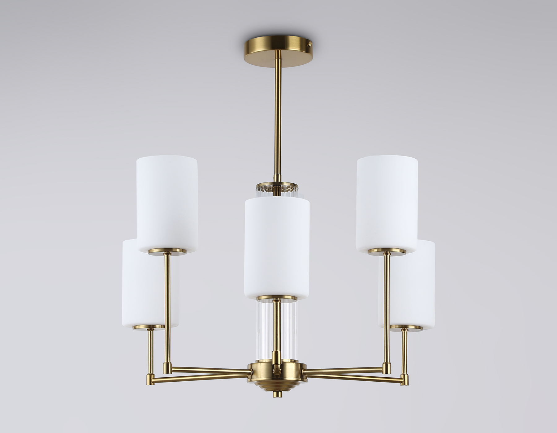 LH56215/6 BS/FR латунь/белый матовый E27/6 max 60W D600*600