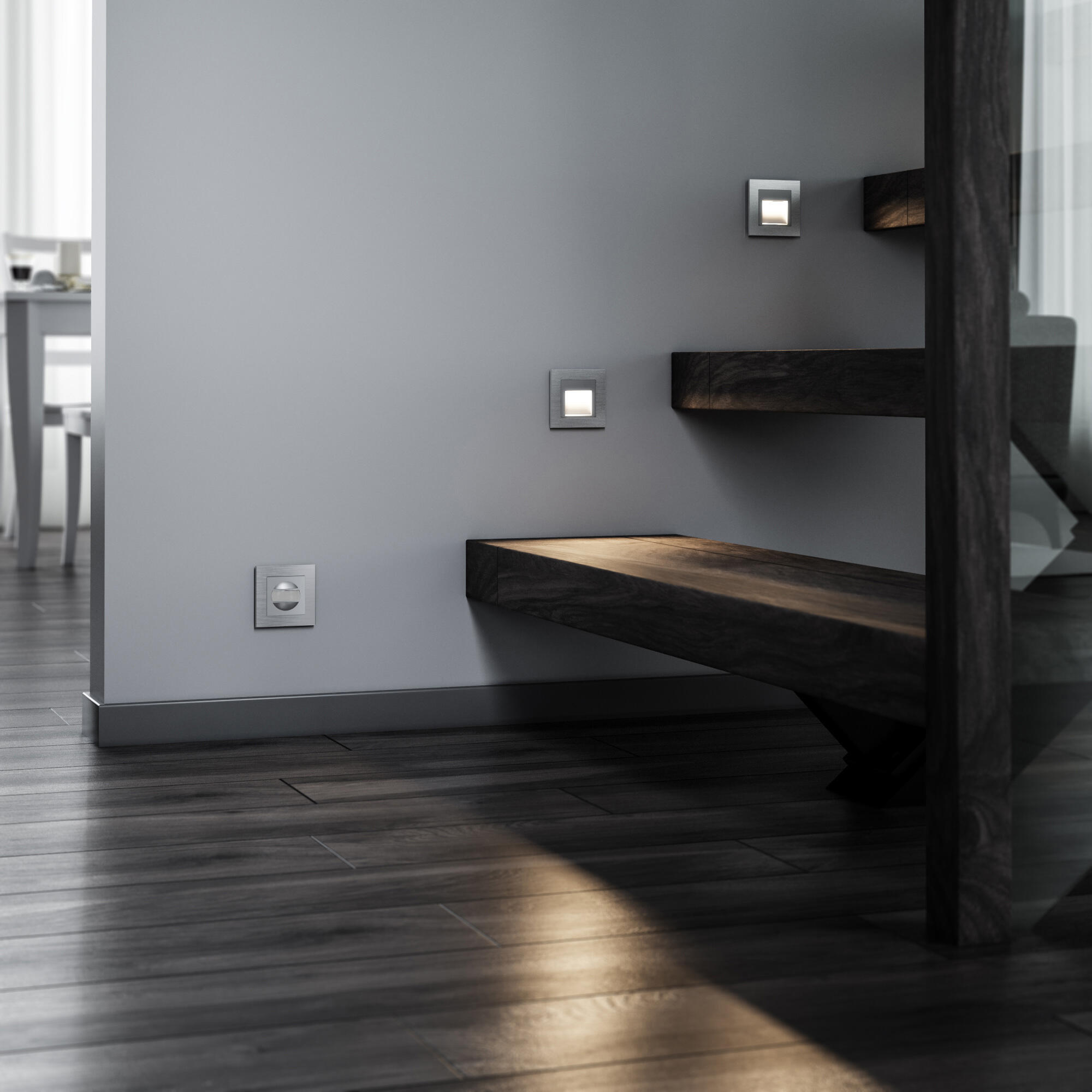 Датчик движения 500 Вт, двухпроводный WERKEL (серебряный) W1155106