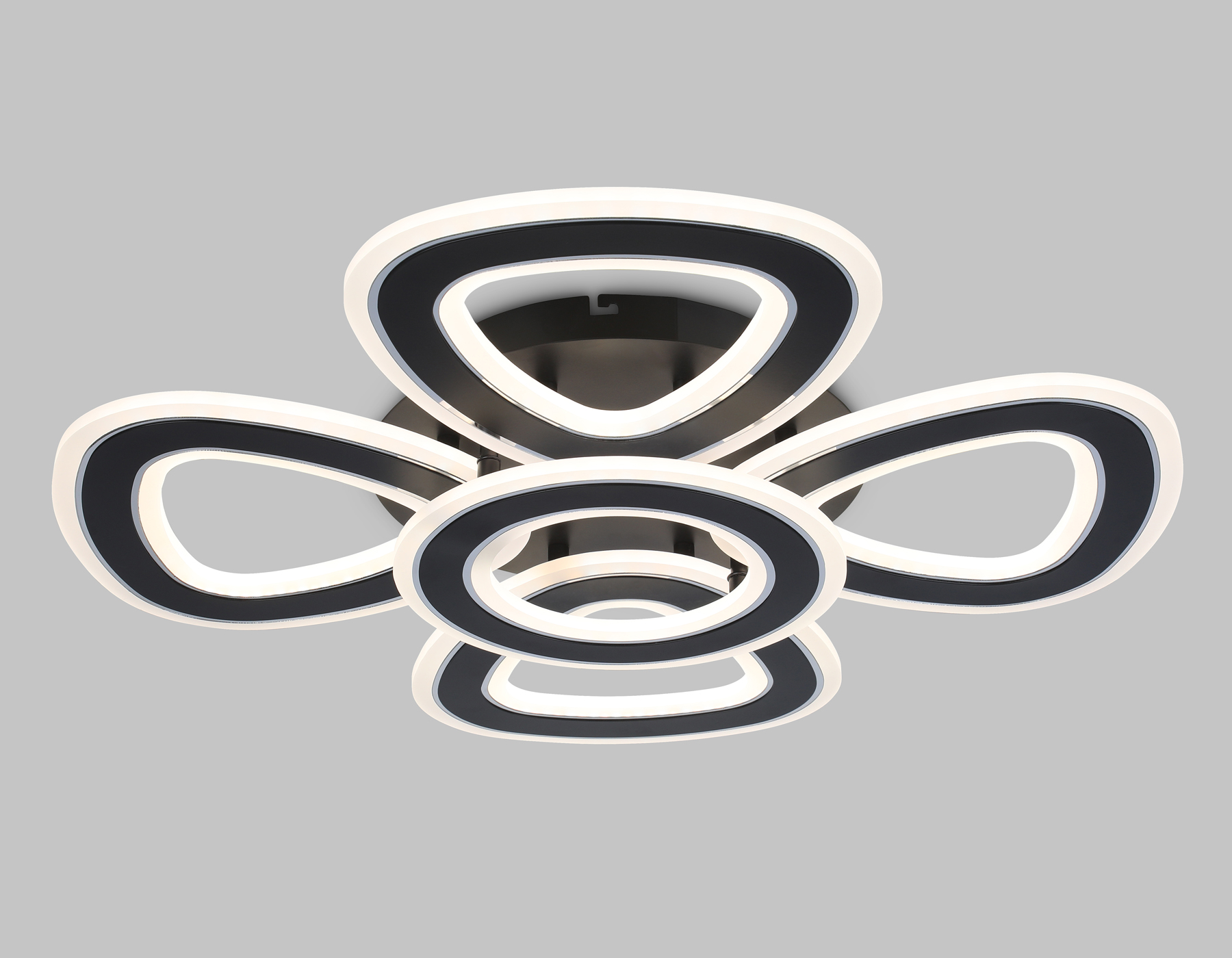 FA8926/4+1 BK/CH черный/хром 163W 3000K-6400K 590*590*120 (ПДУ РАДИО 2.4G)