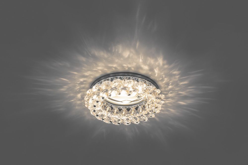 Светильник встраиваемый Feron CD4141 потолочный MR16 G5.3 прозрачный, хром