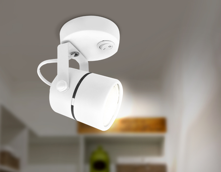 Накладной поворотный светильник TA100 WH белый GU10 D80*130*D60