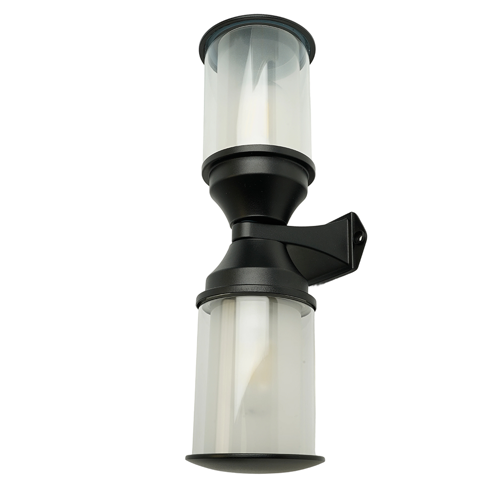 Светильник садово-парковый Feron DH1402, на стену, 2*E27 220-240V, черный