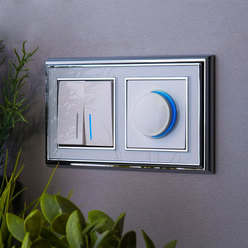 Рамка WERKEL Palacio на 2 поста (хром/белый) WL17-Frame-02 / W0021331 / a037693