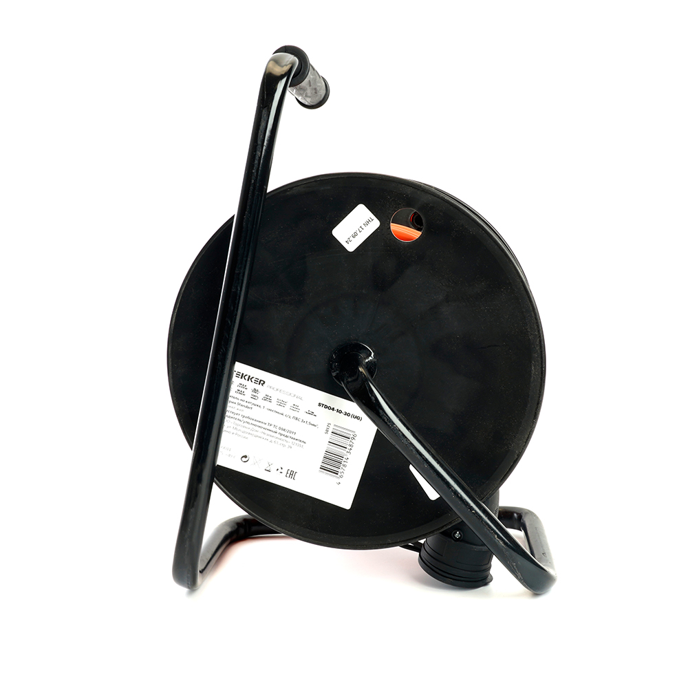 Удлинитель на пластиковой катушке STD04-10-30  1-местный с/з 3*1,5, 30м, 250В, 16А, IP44, Standart (40014)