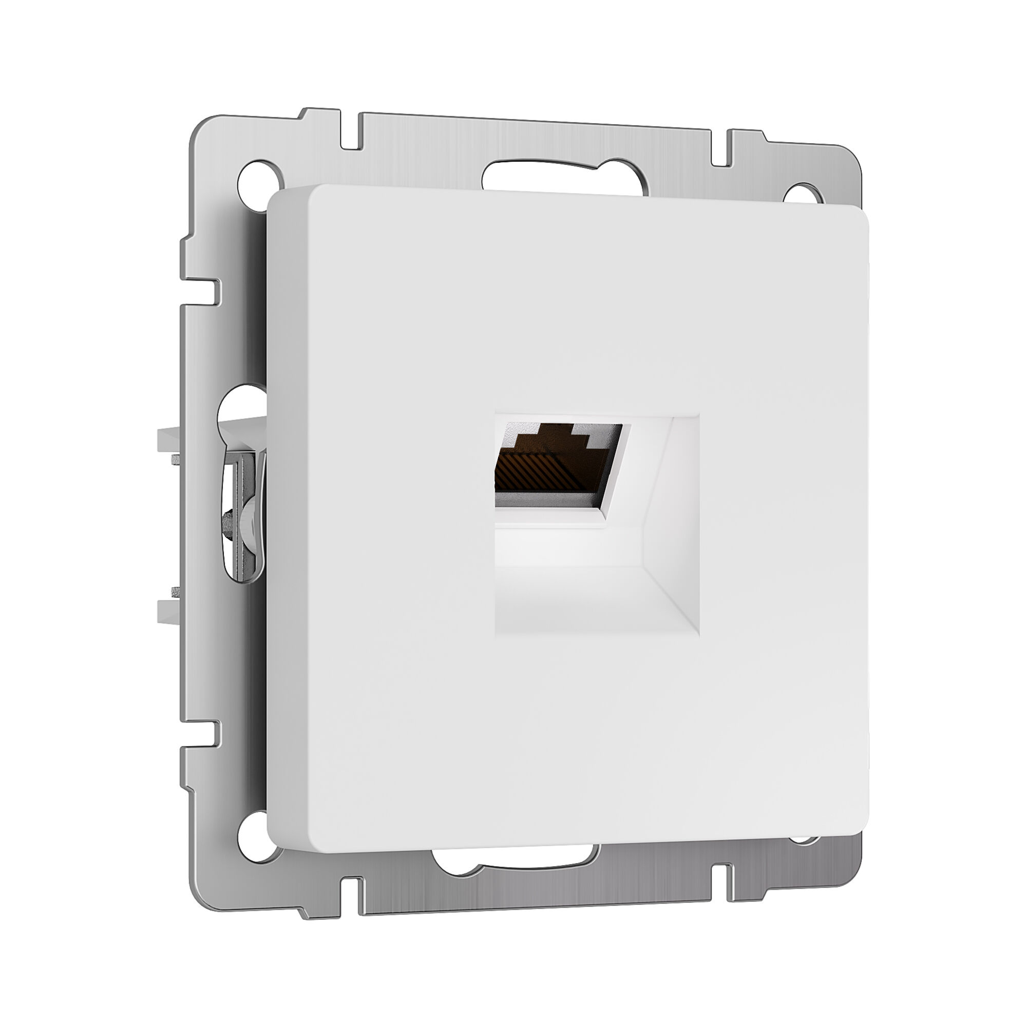 W5120001/ Розетка Ethernet RJ-45 cat. 6A экранированная (белый матовый) W5120001