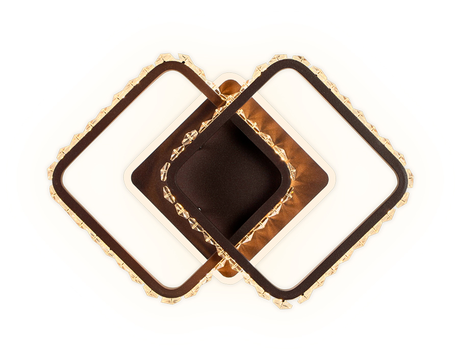 Настенный светодиодный светильник с выключателем Ambrella FA276 SCF кофе песок LED 3000K+6400K 26W 340*200*70