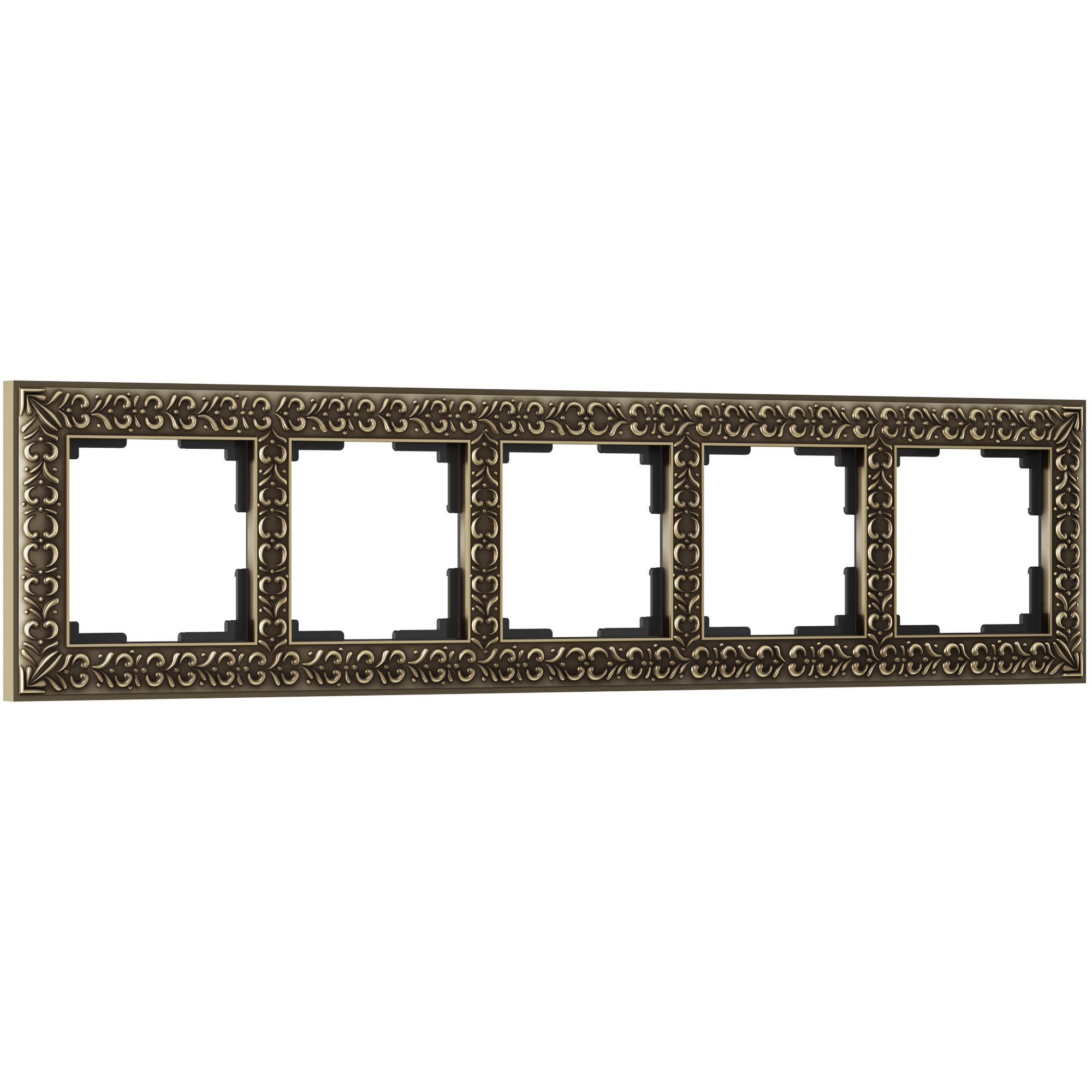 Рамка на 5 постов Werlel Antik (бронза) WL07-Frame-05