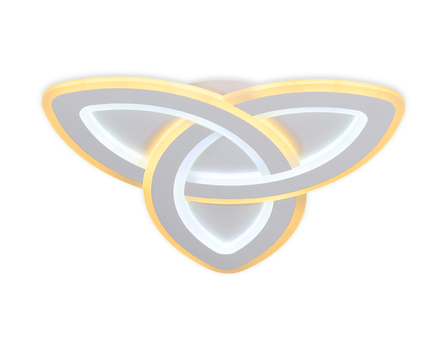 Потолочный светодиодный светильник с пультом Ambrella FA775 WH белый 92W 480*480*40 (ПДУ РАДИО 2.4)