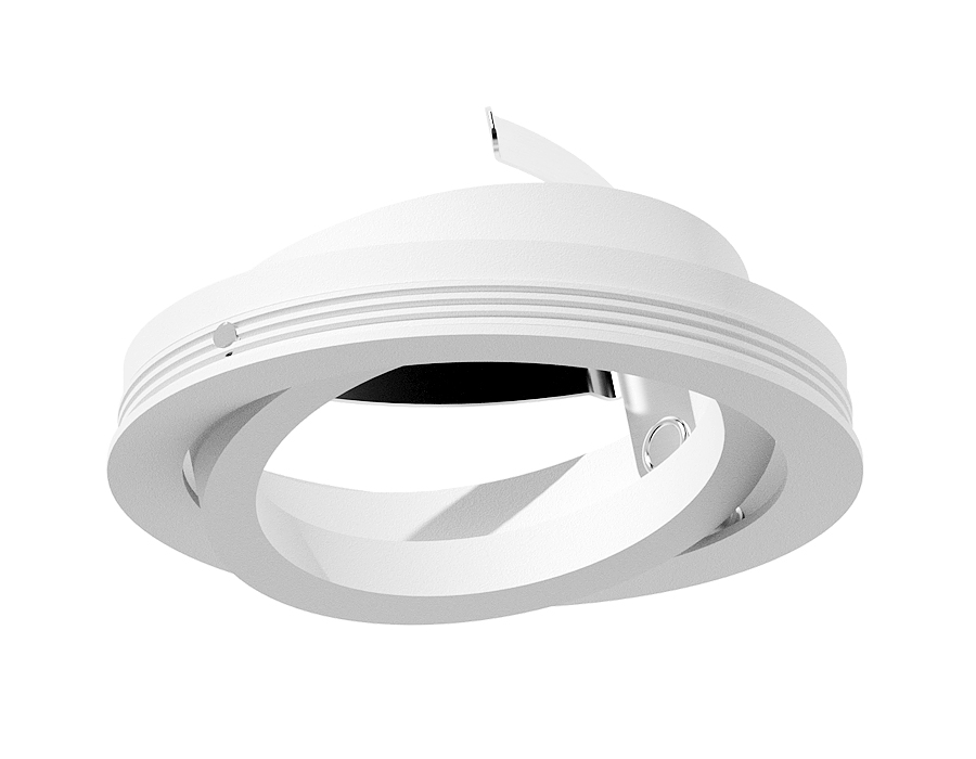 Насадка передняя поворотная для корпуса светильника Ambrella N7001 SWH белый песок D70*H26mm Out1.5mm MR16