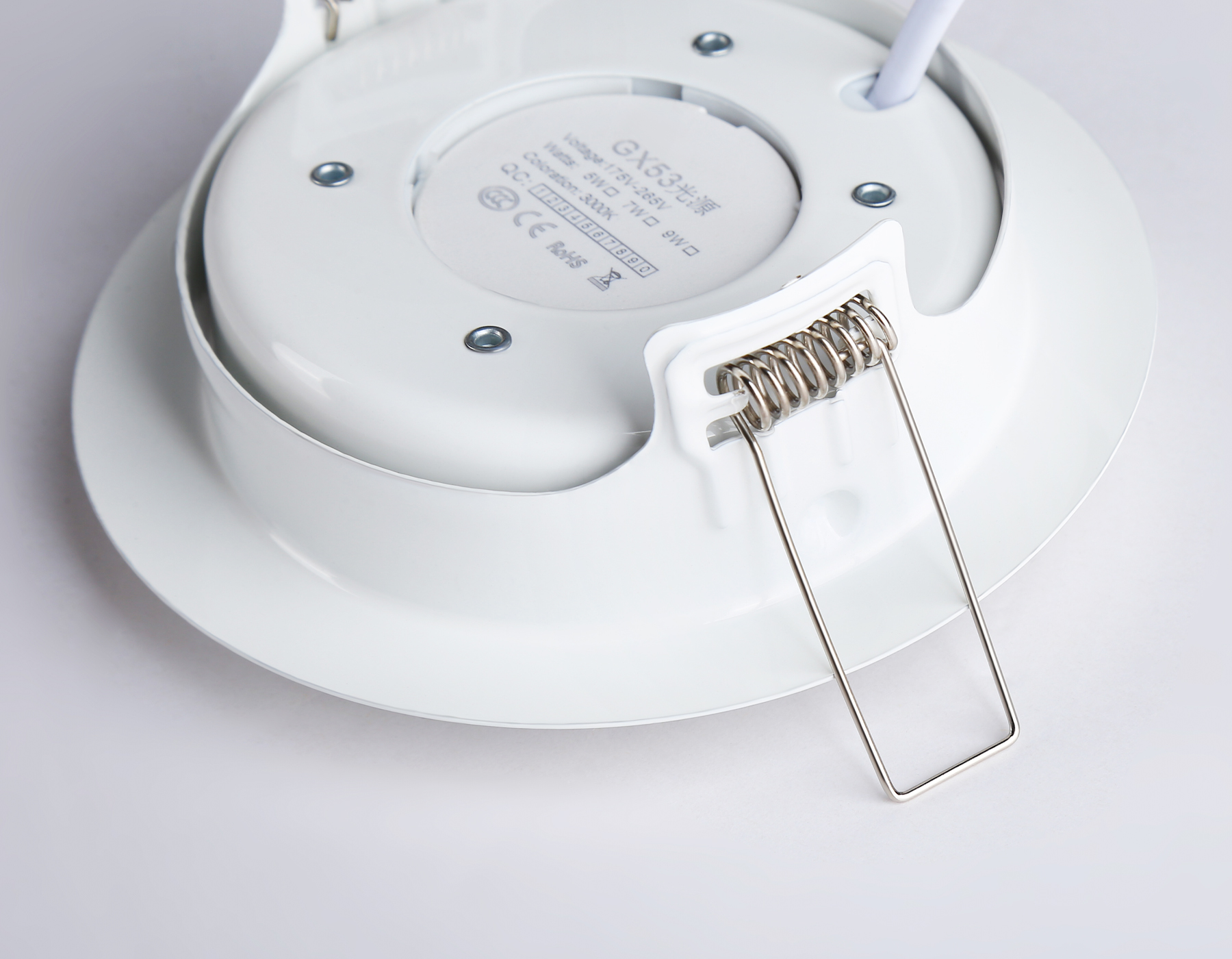 Встраиваемый светильник Ambrella G10122 WH белый GX53 max 12W D120*48