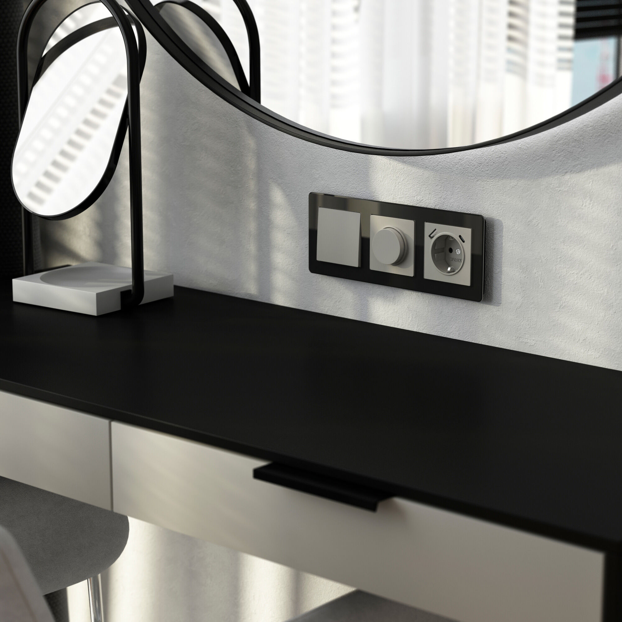 W1219004/ Клавиша для выключателя перекрестного (дымчатый) W1219004