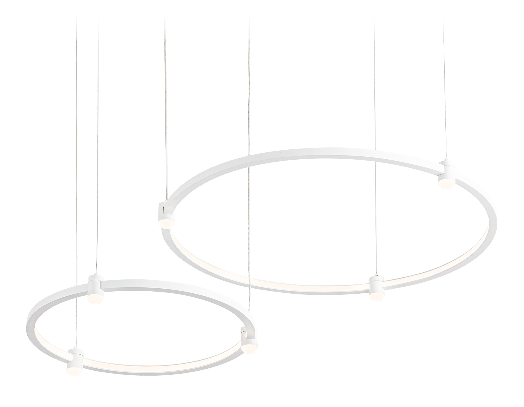 Подвесной LED светильник FL5521/2+6 WH белый 45W 3000K/4200K/6400K D600/400*1300 (без ПДУ) Подвесной LED светильник FL5521/2+6 WH белый 45W 3000K/4200K/6400K D600/400*1300 (без ПДУ)