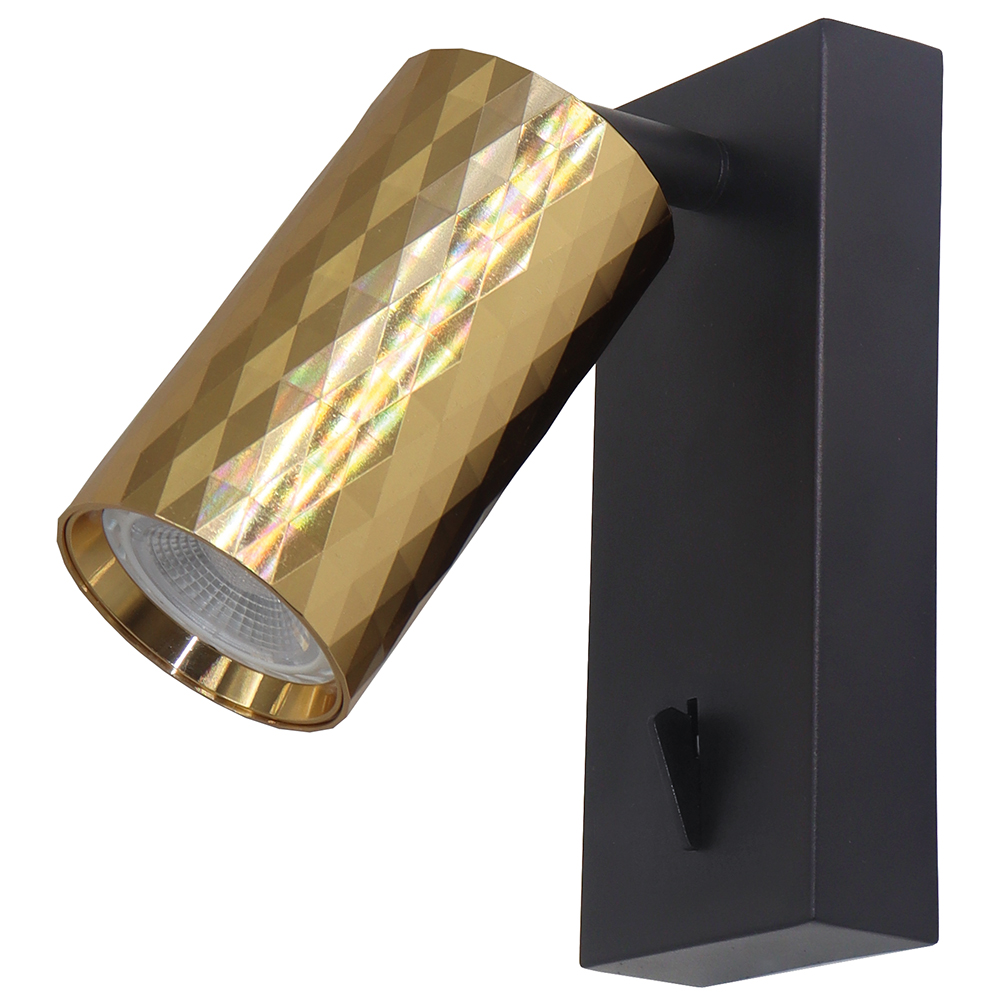 Светильник Feron ML1880 PRISM 35W, 230V, GU10, золото и чёрный Светильник Feron ML1880 PRISM 35W, 230V, GU10, золото и чёрный