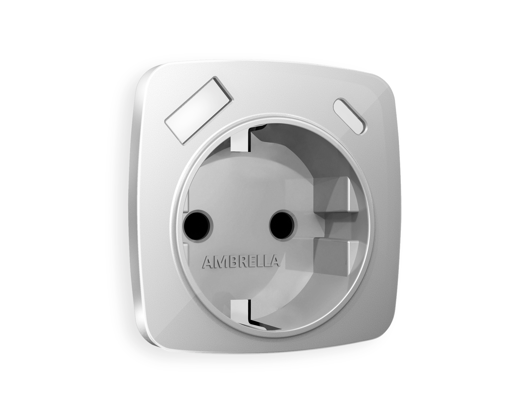 OP4100 Лицевая панель OMEGA (Серебро глянец) для электрической розетки с/з со шторками 2USB A+C QUANT