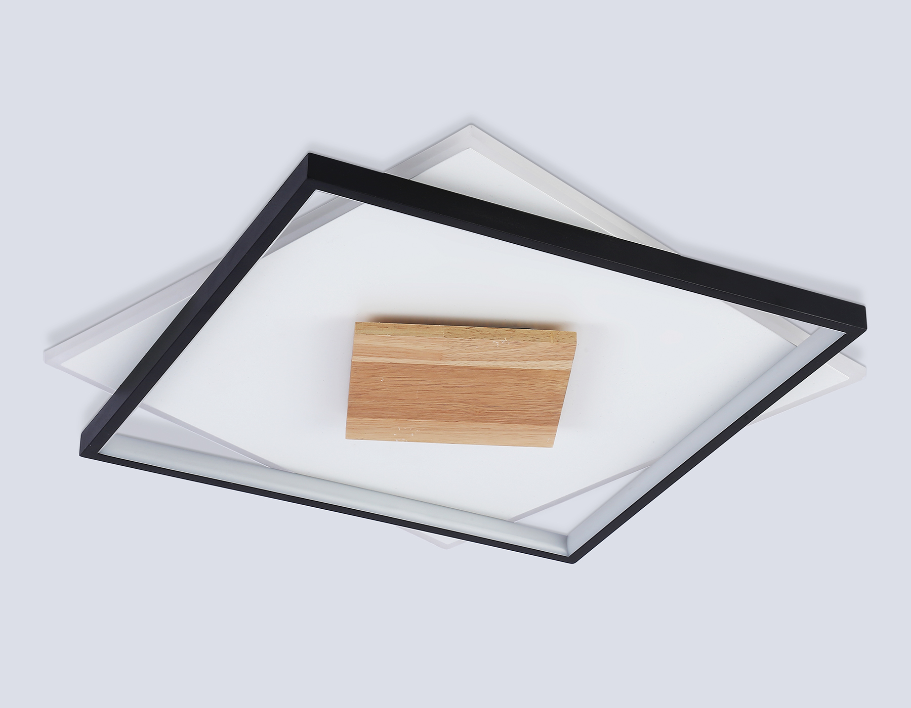 FL4791 WH/BK/WD белый/черный/дерево 77W 3000-6000K 515*515*50 (без ПДУ)