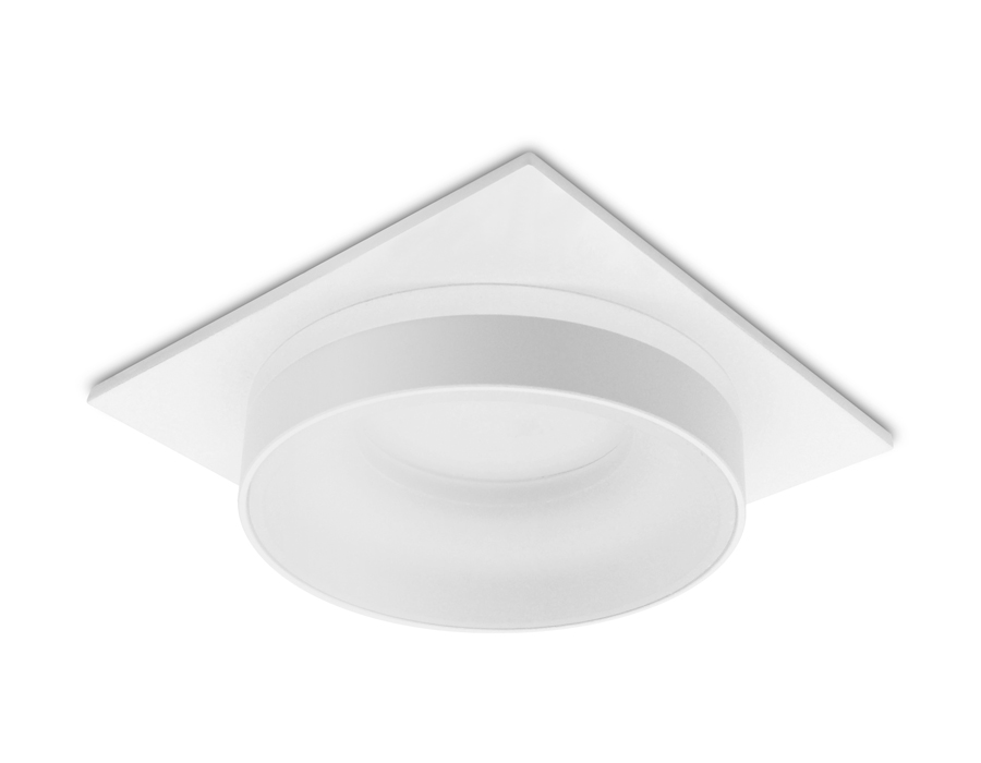 Встраиваемый точечный светильник Ambrella TN314 SWH белый песок GU5.3 92*92*40