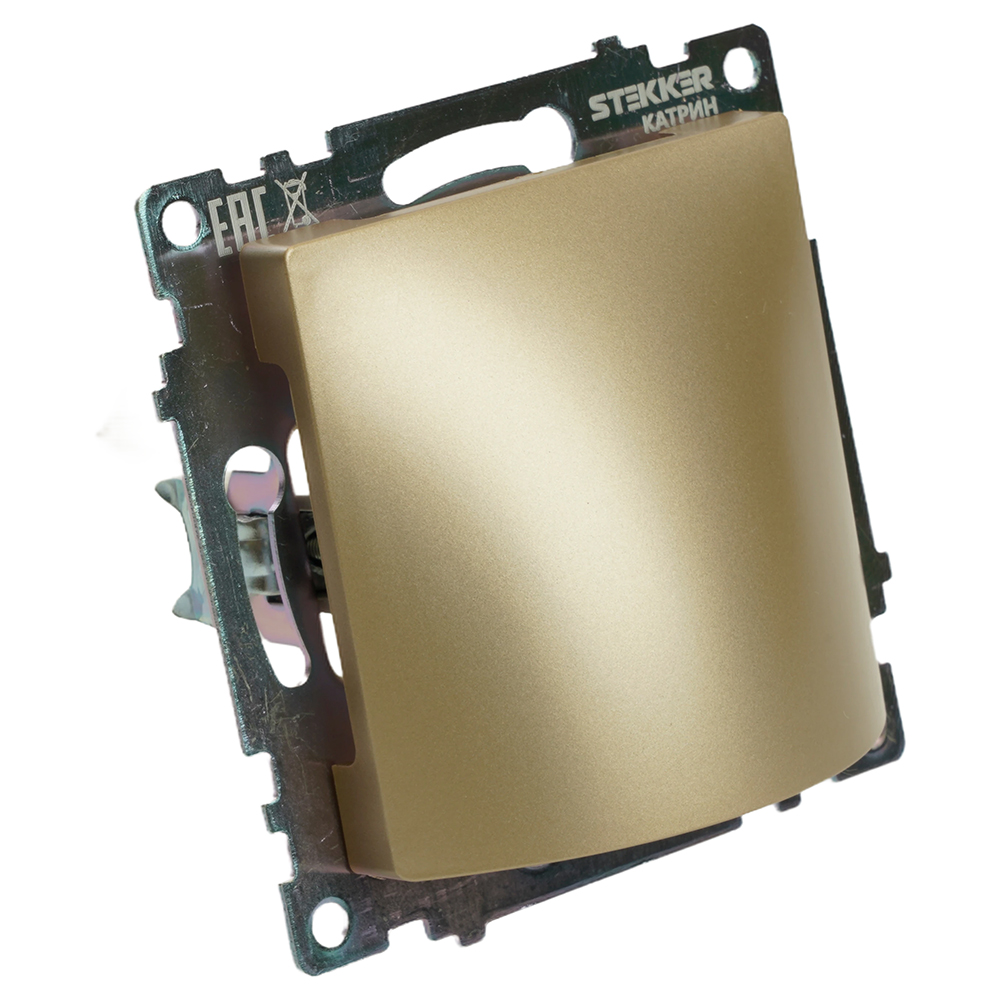 Кабельный вывод (механизм), STEKKER, серия Катрин, золото, GLS00-7116-08