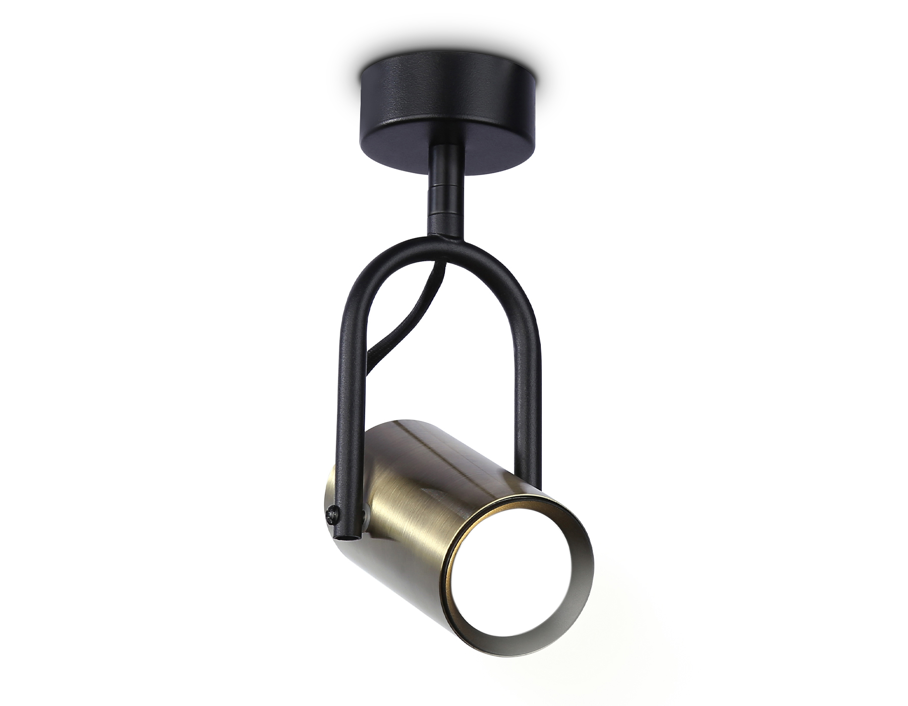Накладной поворотный спот Ambrella TA13192 BK/SB черный/бронза GU10 max 12W D55*L100*H200