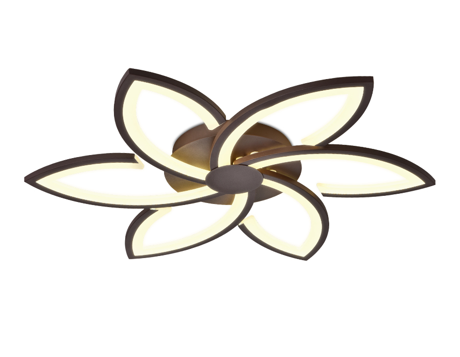 Потолочный светодиодный светильник Ambrella с пультом FA447 кофе 108W 730*700*60 Потолочный светодиодный светильник Ambrella с пультом FA447 кофе 108W 730*700*60