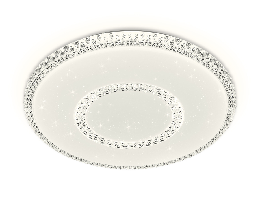 Потолочный управляемый светильник Ambrella Crystal FF99 WH 72W белый