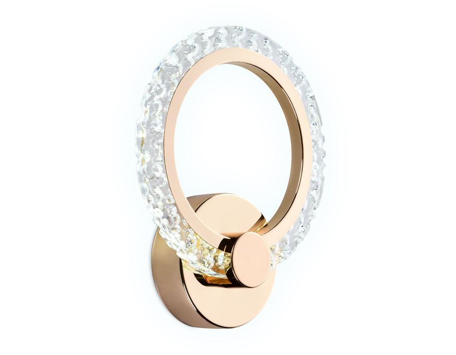 Настенный светодиодный светильник AmbrellaFA419 GD золото 6400K/3000K/4200K 12W 230*190*60