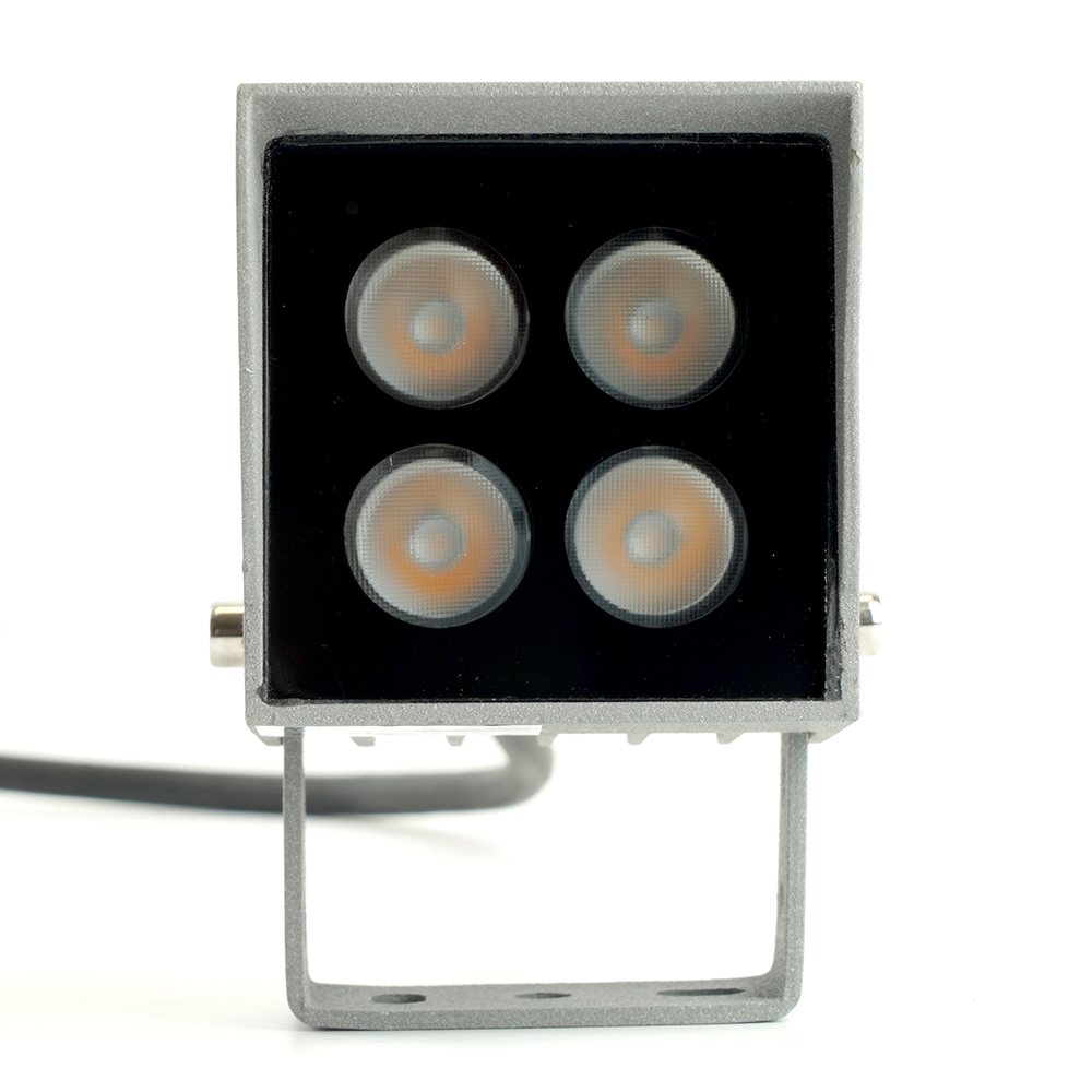 Светодиодный светильник ландшафтно-архитектурный Feron LL-895  AC220-240 4W красный IP66 квадрат