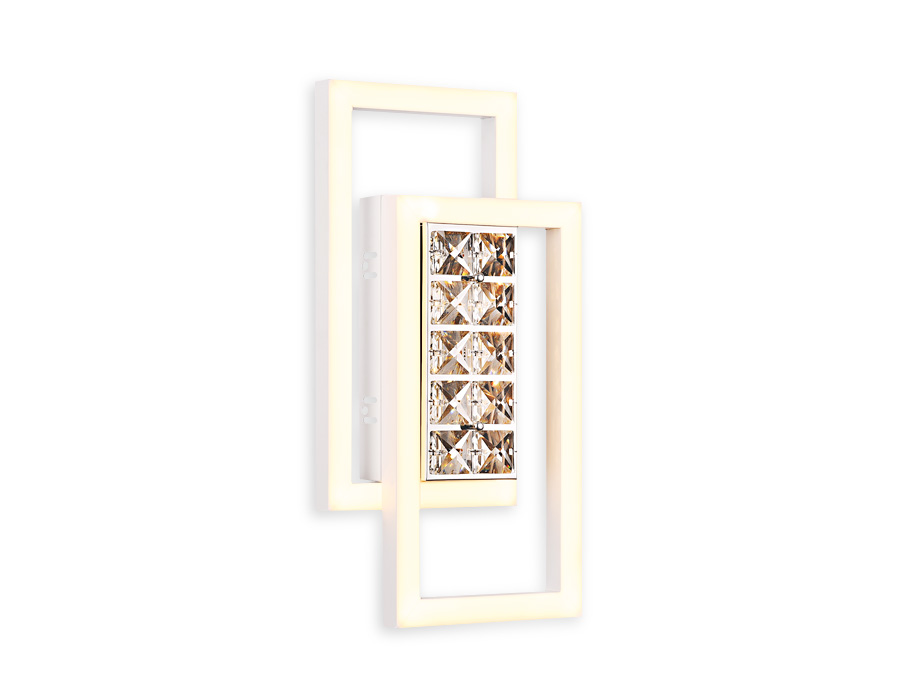 Настенно-потолочный светодиодный светильник Ambrella FA107 WH  15W 3000K 380*200*85 (Без ПДУ)