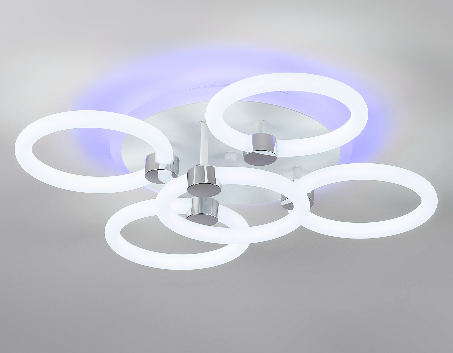 FA3841/4+1 WH белый 70W 3000K-6400K+RGB D538*115 (ПДУ РАДИО 2.4G)