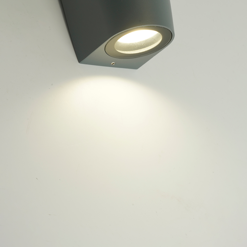 Светильник садово-парковый Feron DH025,на стену, 2*GU10 MR11, 230V, серый