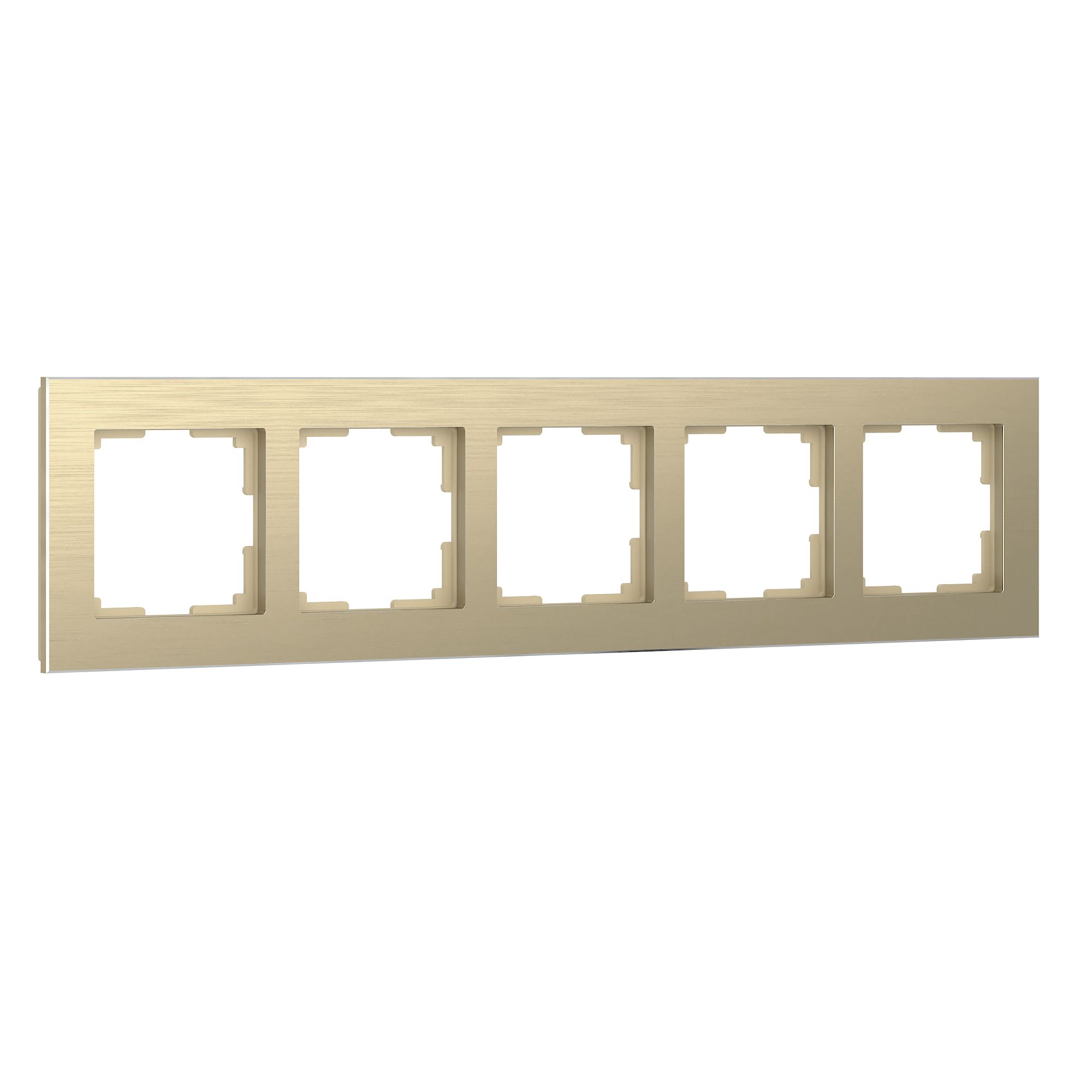 Рамка на 5 постов Werkel Aluminium (шампань) W0051711 / a052316