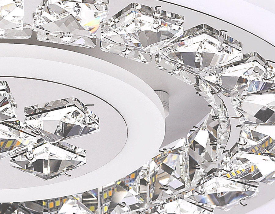 Потолочный светодиодный светильник Ambrella FA153 WH белый  82W  (ПДУ РАДИО 2.4)