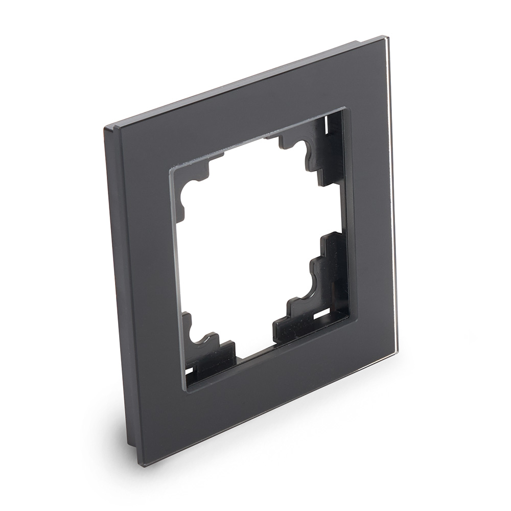 Рамка 1-местная STEKKER GFR00-7001-05, серия Катрин, черный