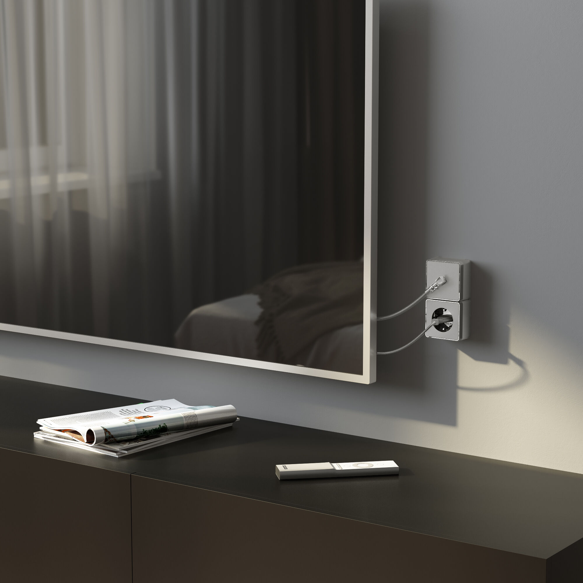 Розетка с заземлением и шторками Werkel Gallant (серебряный) W5071106