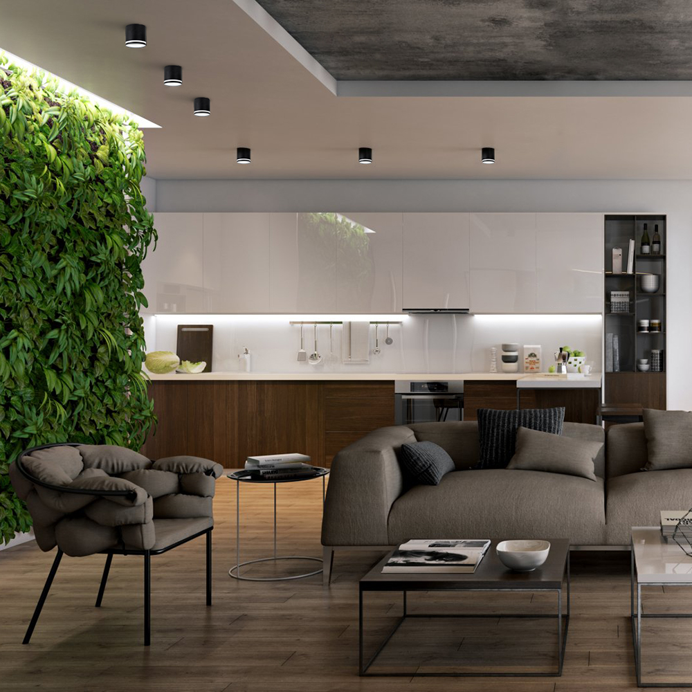 Светильник потолочный Feron HL362 12W, 230V, GX53, черный